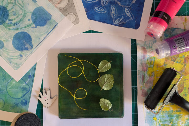 Workshop – prova på Gelli plate